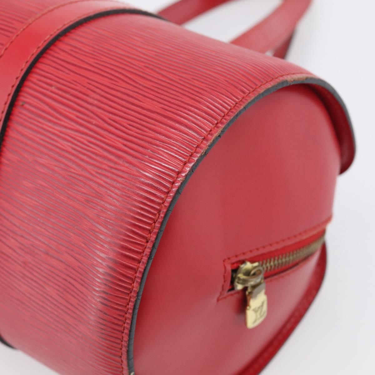 LOUIS VUITTON Epi Soufflot Hand Bag Red M52227 LV Auth 212721