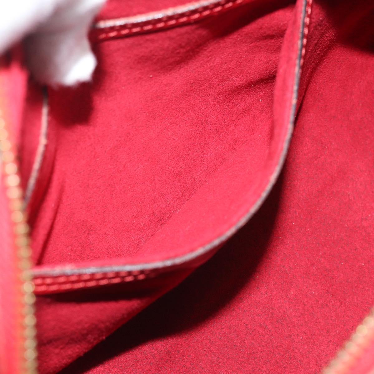 LOUIS VUITTON Epi Soufflot Hand Bag Red M52227 LV Auth 212721
