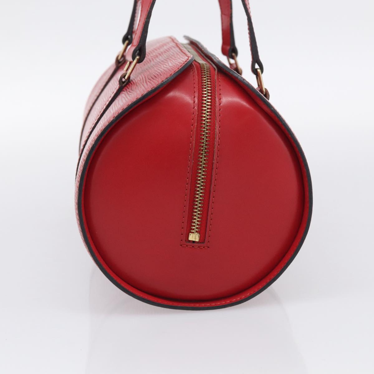LOUIS VUITTON Epi Soufflot Hand Bag Red M52227 LV Auth 212721