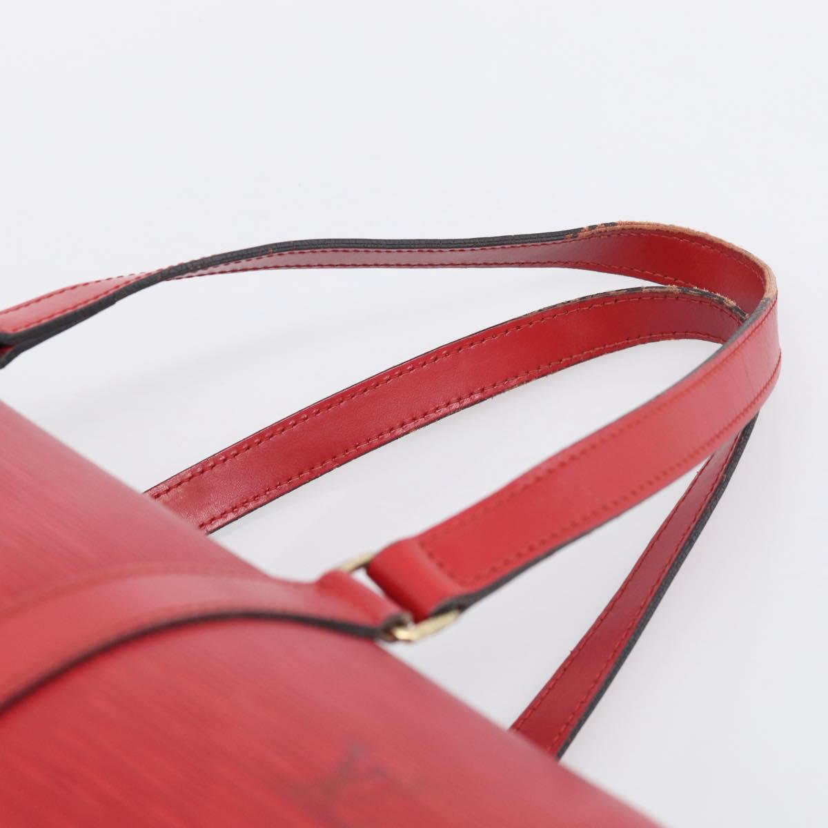 LOUIS VUITTON Epi Soufflot Hand Bag Red M52227 LV Auth 212721