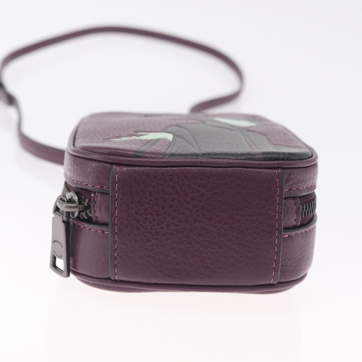 Coach ×Disney Maleficent Evaphone Cross Body Bag 2way Purple Auth 212736M
