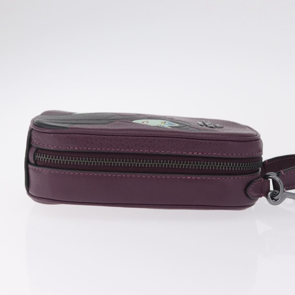 Coach ×Disney Maleficent Evaphone Cross Body Bag 2way Purple Auth 212736M