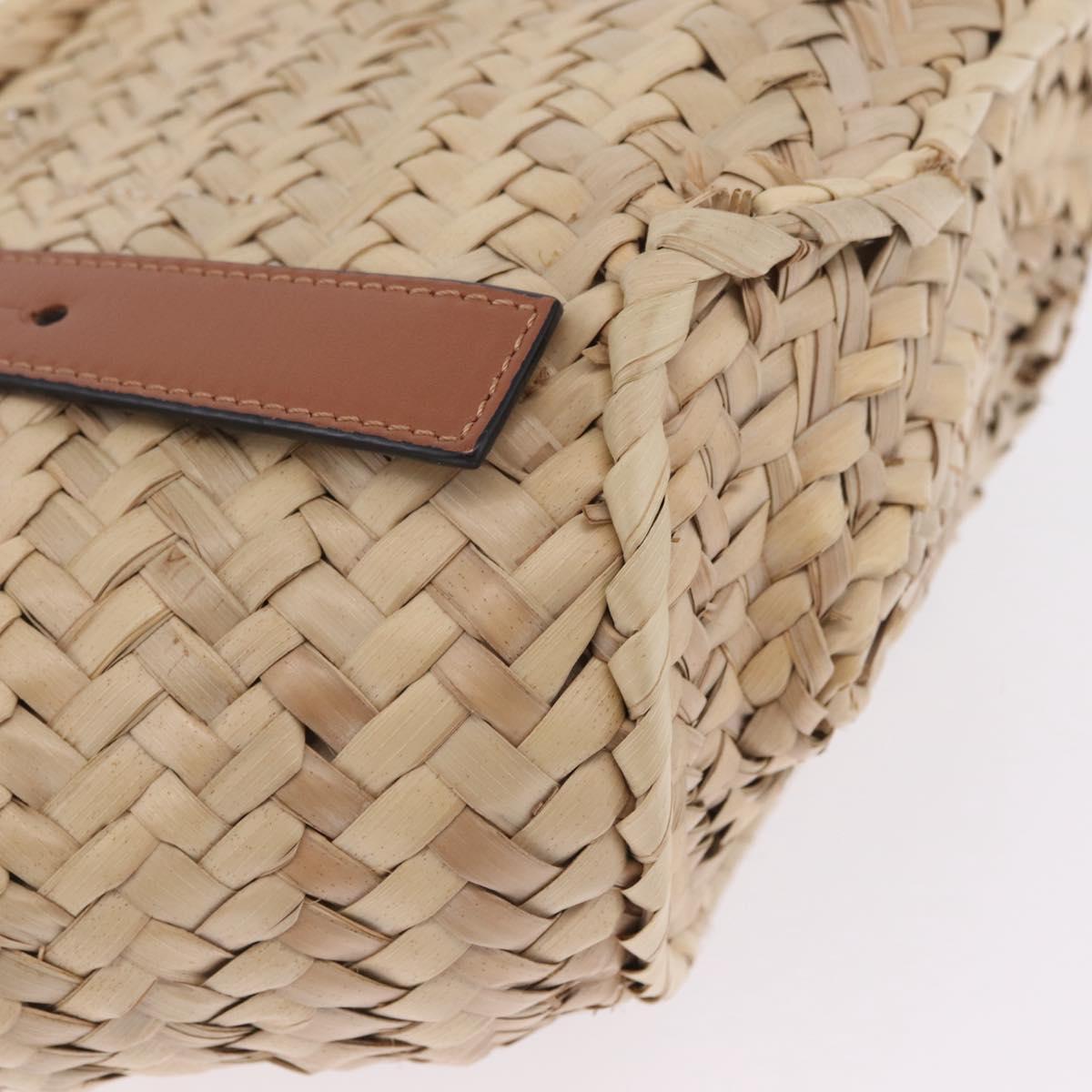 LOEWE x Studio Ghibli Soot Sprite Basket Bag Small Raffia Beige Auth 212755M