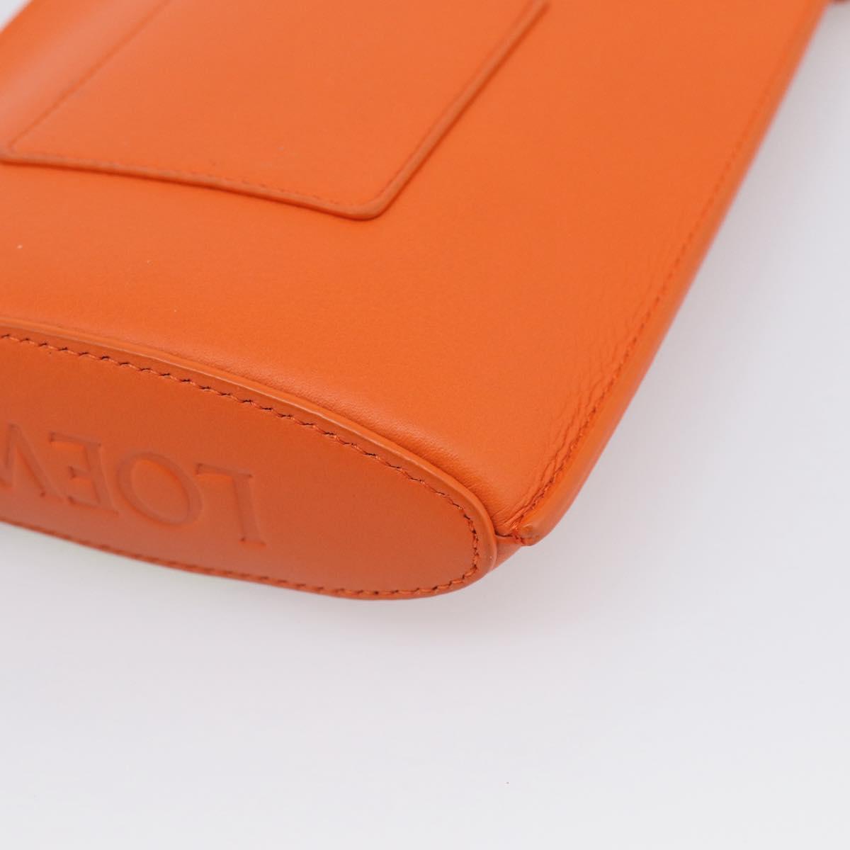 LOEWE x Ghibli Calcifer Dice Pocket Shoulder Bag Leather Orange Auth 212781SM