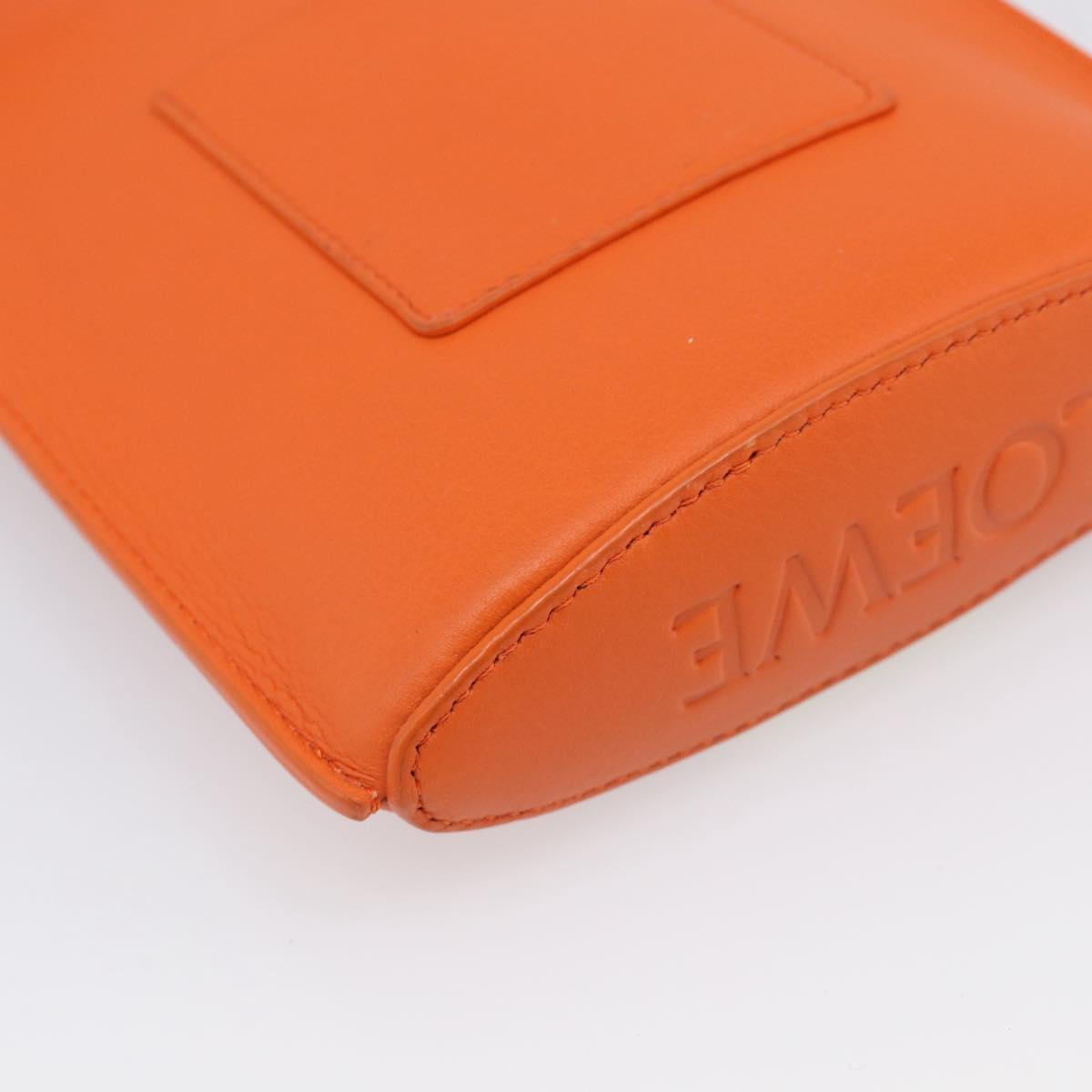 LOEWE x Ghibli Calcifer Dice Pocket Shoulder Bag Leather Orange Auth 212781SM