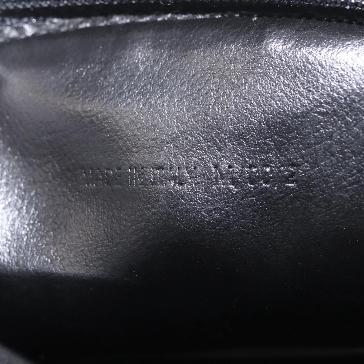 CELINE Macadam Pouch PVC Black Gold Auth 212802A