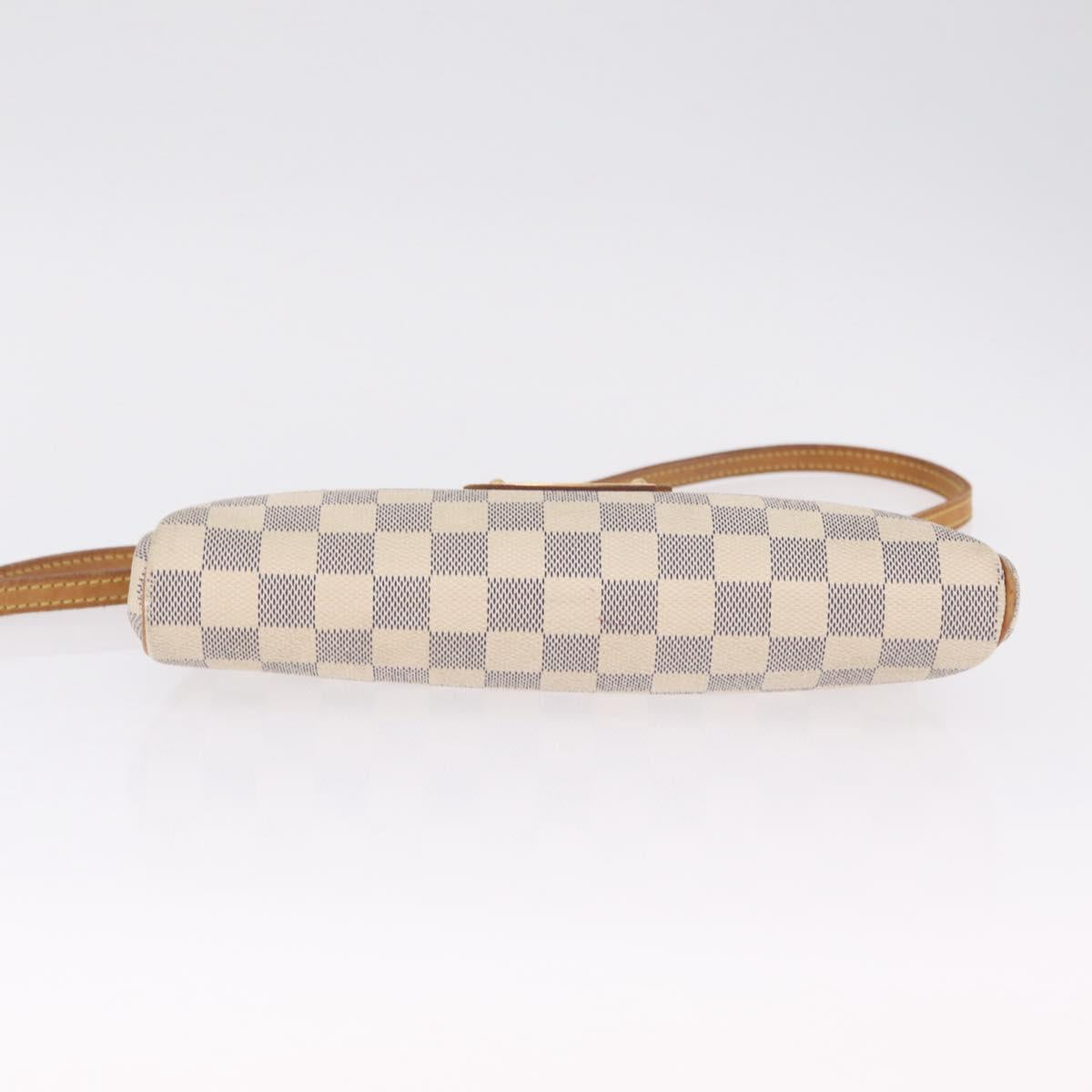 LOUIS VUITTON Damier Azur Eva Shoulder Bag 2way N55214 LV Auth 212930A