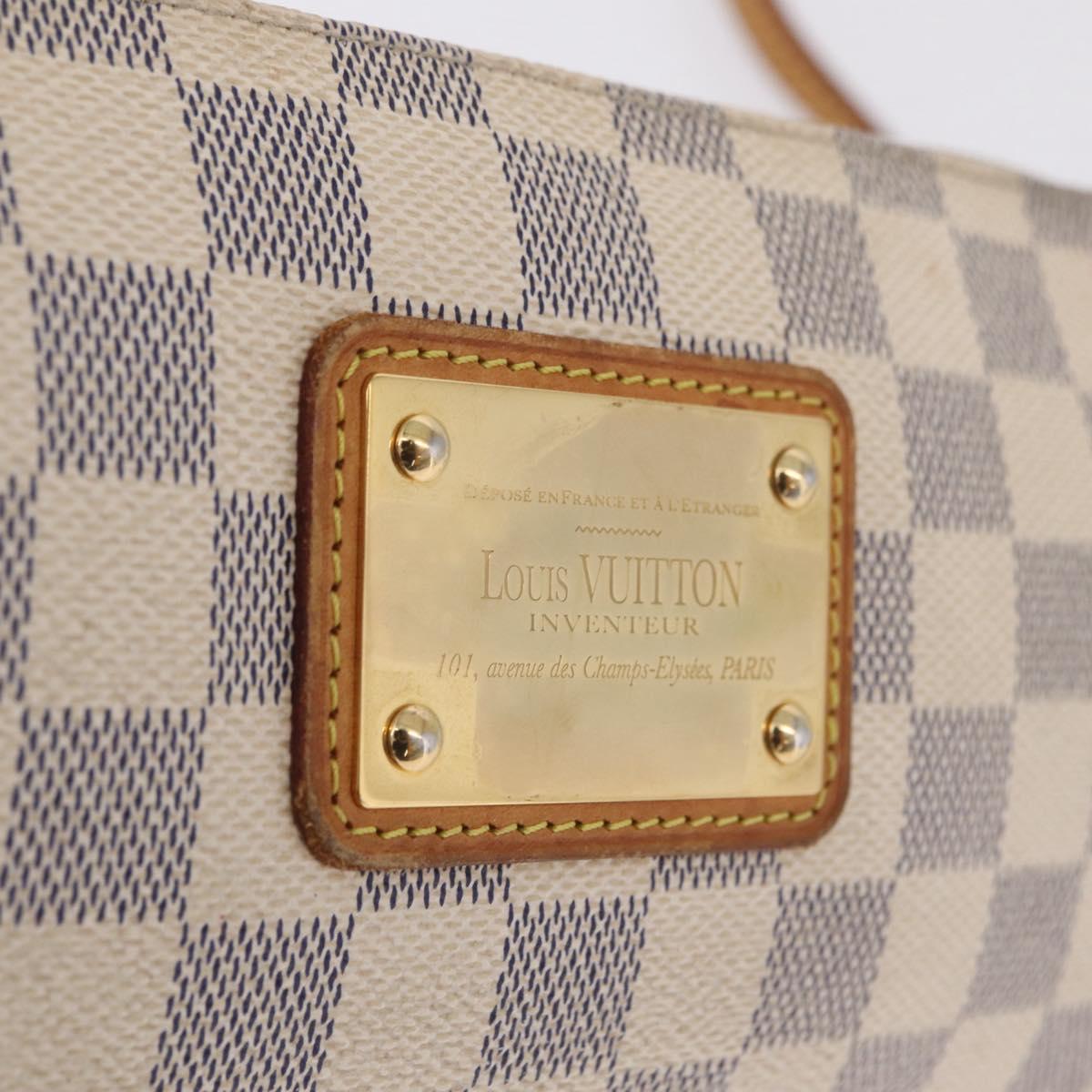 LOUIS VUITTON Damier Azur Eva Shoulder Bag 2way N55214 LV Auth 212930A