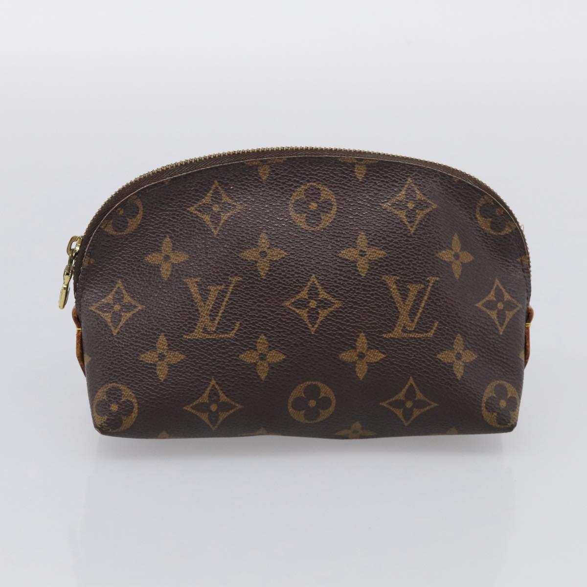 LOUIS VUITTON Monogram Pochette Cosmetic PM Pouch 3 Set M43998 LV Auth 212931