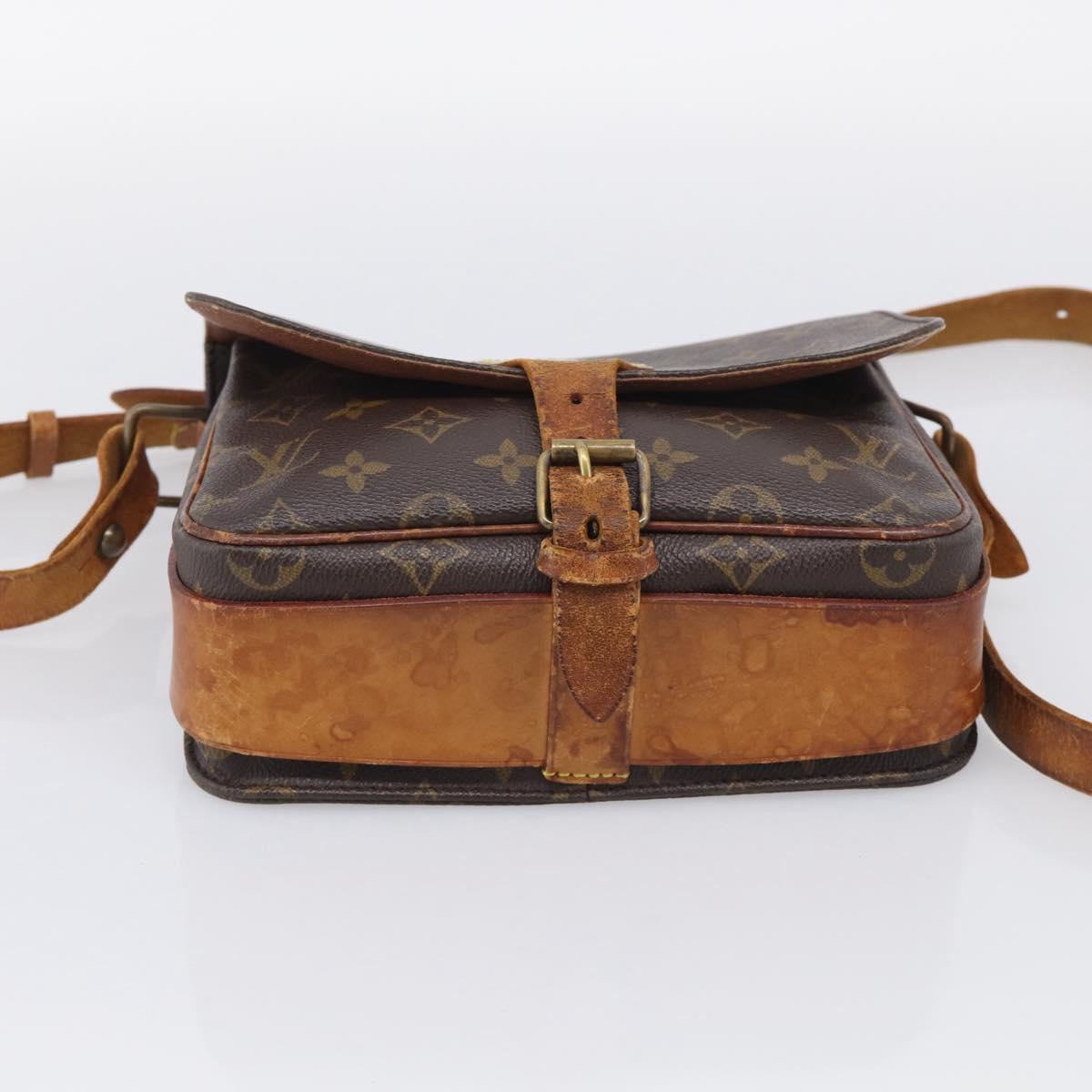 LOUIS VUITTON Monogram Cartouchiere MM Shoulder Bag M51253 LV Auth 212933