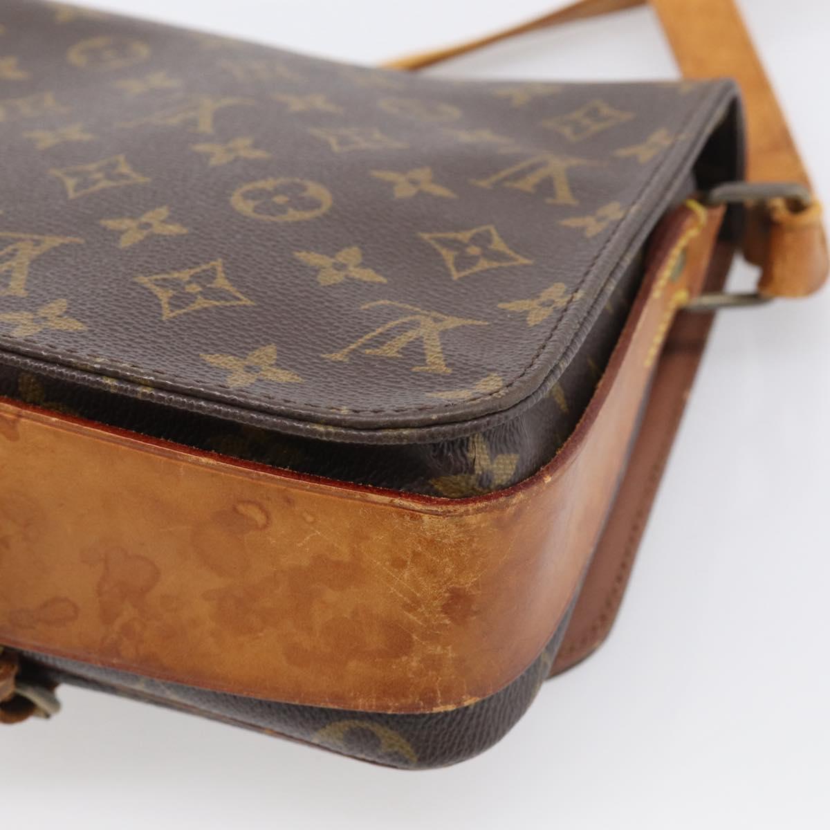 LOUIS VUITTON Monogram Cartouchiere MM Shoulder Bag M51253 LV Auth 212933