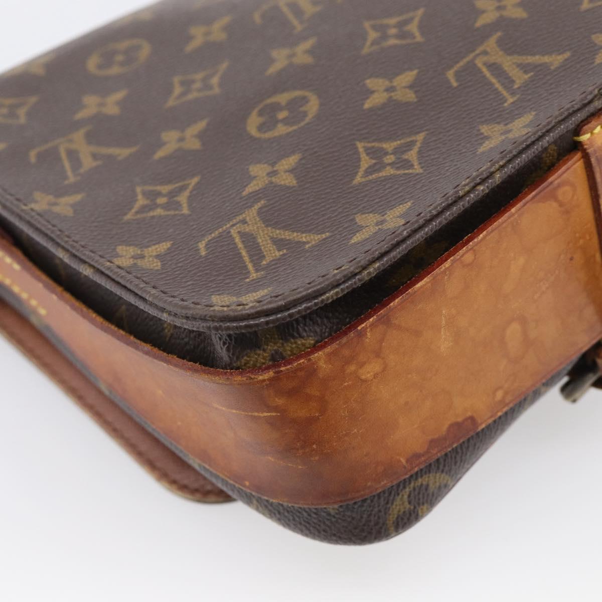 LOUIS VUITTON Monogram Cartouchiere MM Shoulder Bag M51253 LV Auth 212933