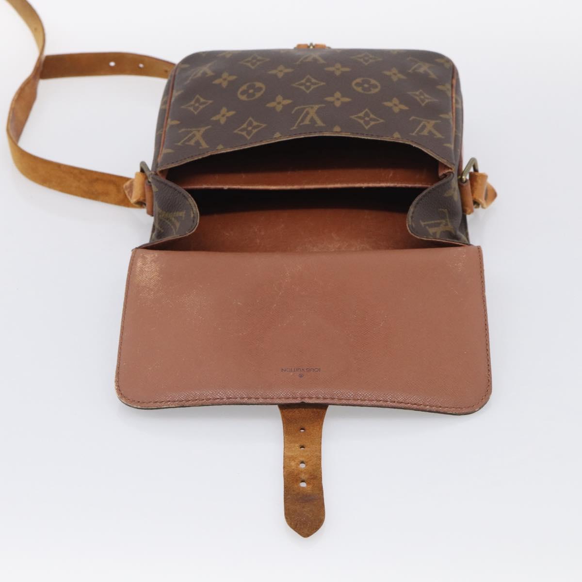 LOUIS VUITTON Monogram Cartouchiere MM Shoulder Bag M51253 LV Auth 212933