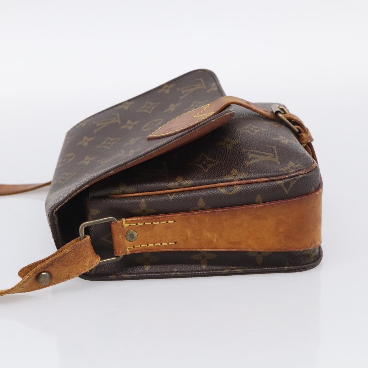 LOUIS VUITTON Monogram Cartouchiere MM Shoulder Bag M51253 LV Auth 212933