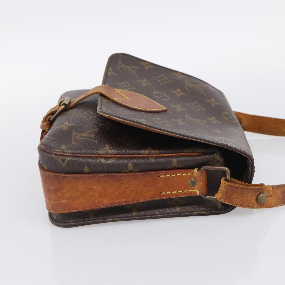 LOUIS VUITTON Monogram Cartouchiere MM Shoulder Bag M51253 LV Auth 212933