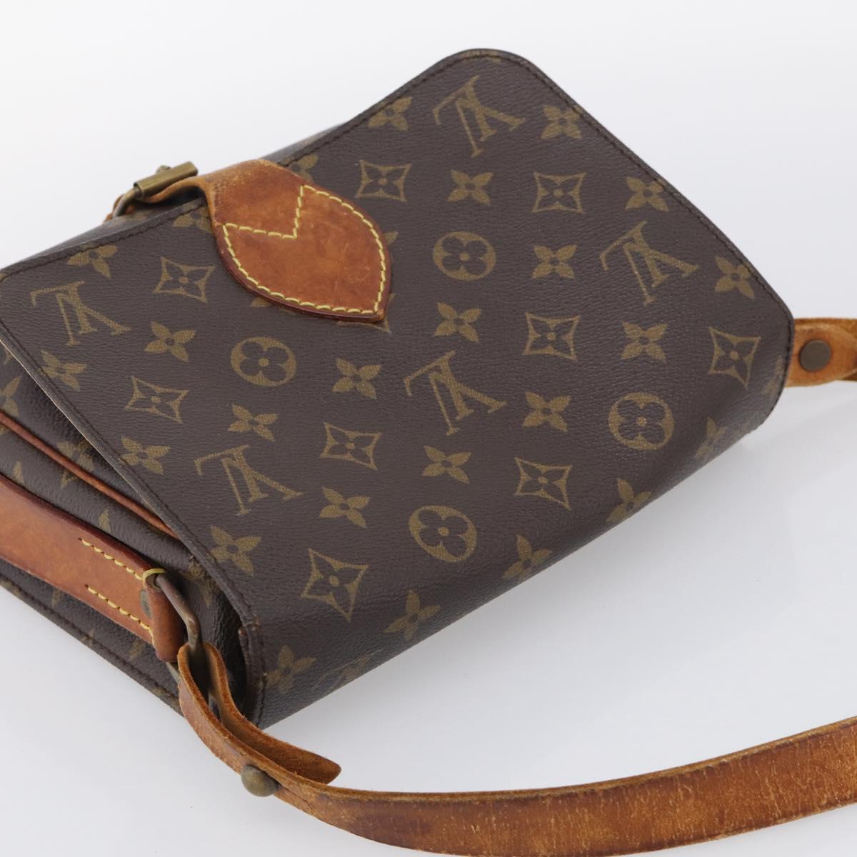 LOUIS VUITTON Monogram Cartouchiere MM Shoulder Bag M51253 LV Auth 212933