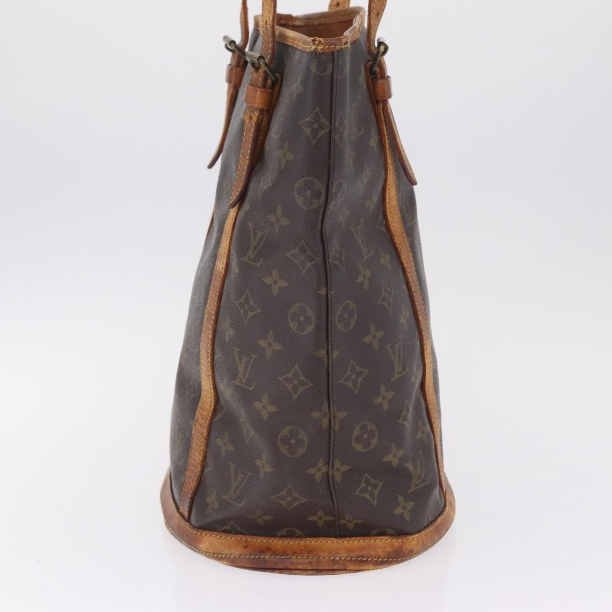 LOUIS VUITTON Monogram Bucket GM Shoulder Bag M42236 LV Auth 212934