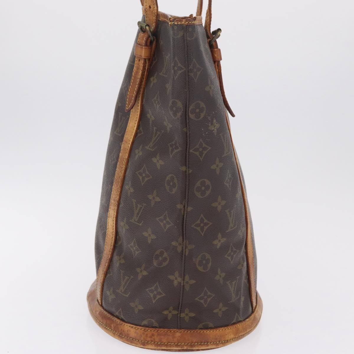 LOUIS VUITTON Monogram Bucket GM Shoulder Bag M42236 LV Auth 212934