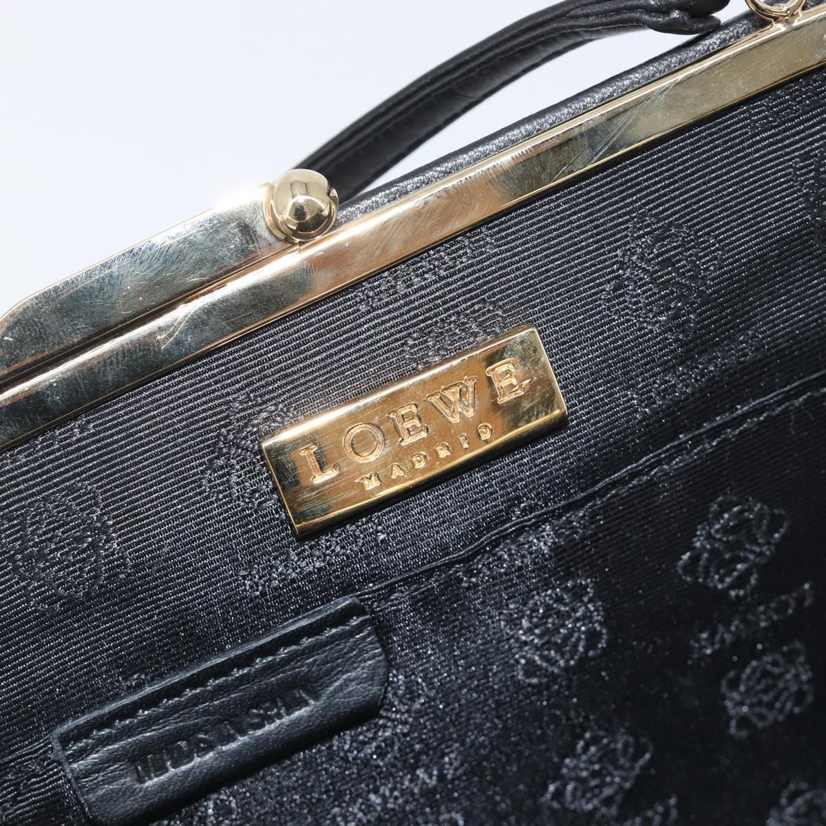 LOEWE Hand Bag Harako leather Brown Gold Auth 212938V