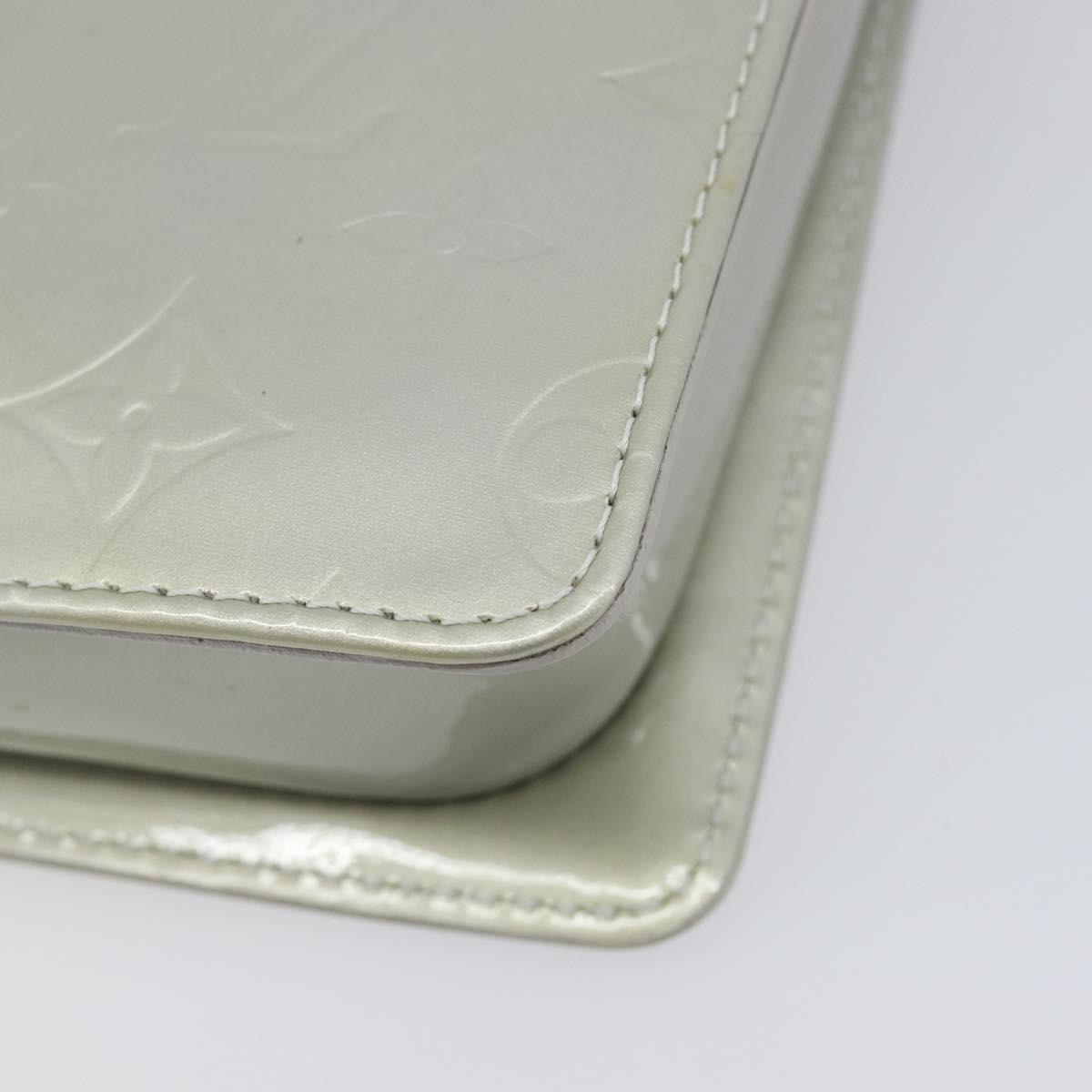 LOUIS VUITTON Monogram Vernis Motto Accessory Pouch Gris M91030 LV Auth 212944V