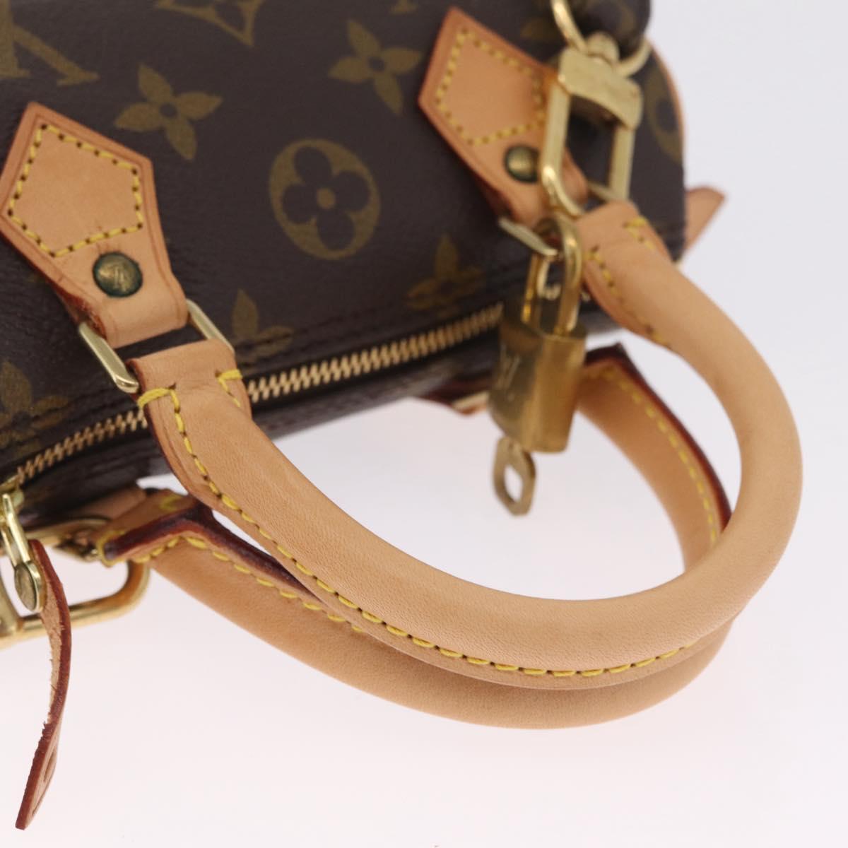 LOUIS VUITTON Monogram Mini Speedy Hand Bag M41534 LV Auth 212949SAM