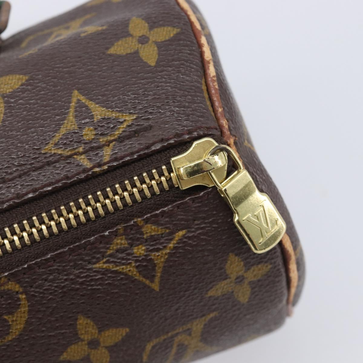 LOUIS VUITTON Monogram Papillon 19 Hand Bag M51389 LV Auth 212952