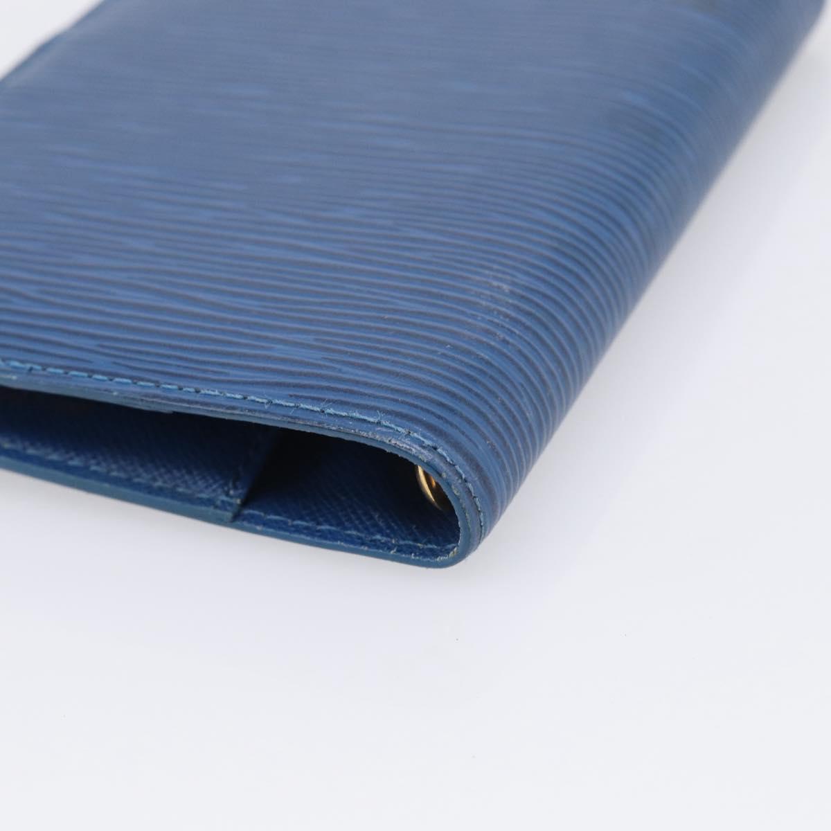 LOUIS VUITTON Epi Agenda PM Day Planner Cover Blue R20055 LV Auth 212953
