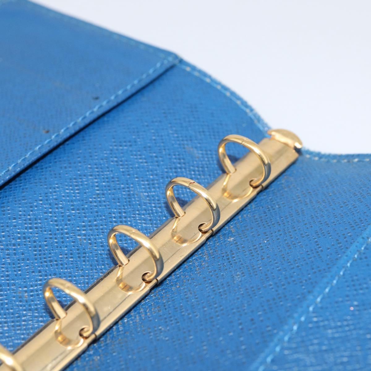 LOUIS VUITTON Epi Agenda PM Day Planner Cover Blue R20055 LV Auth 212953