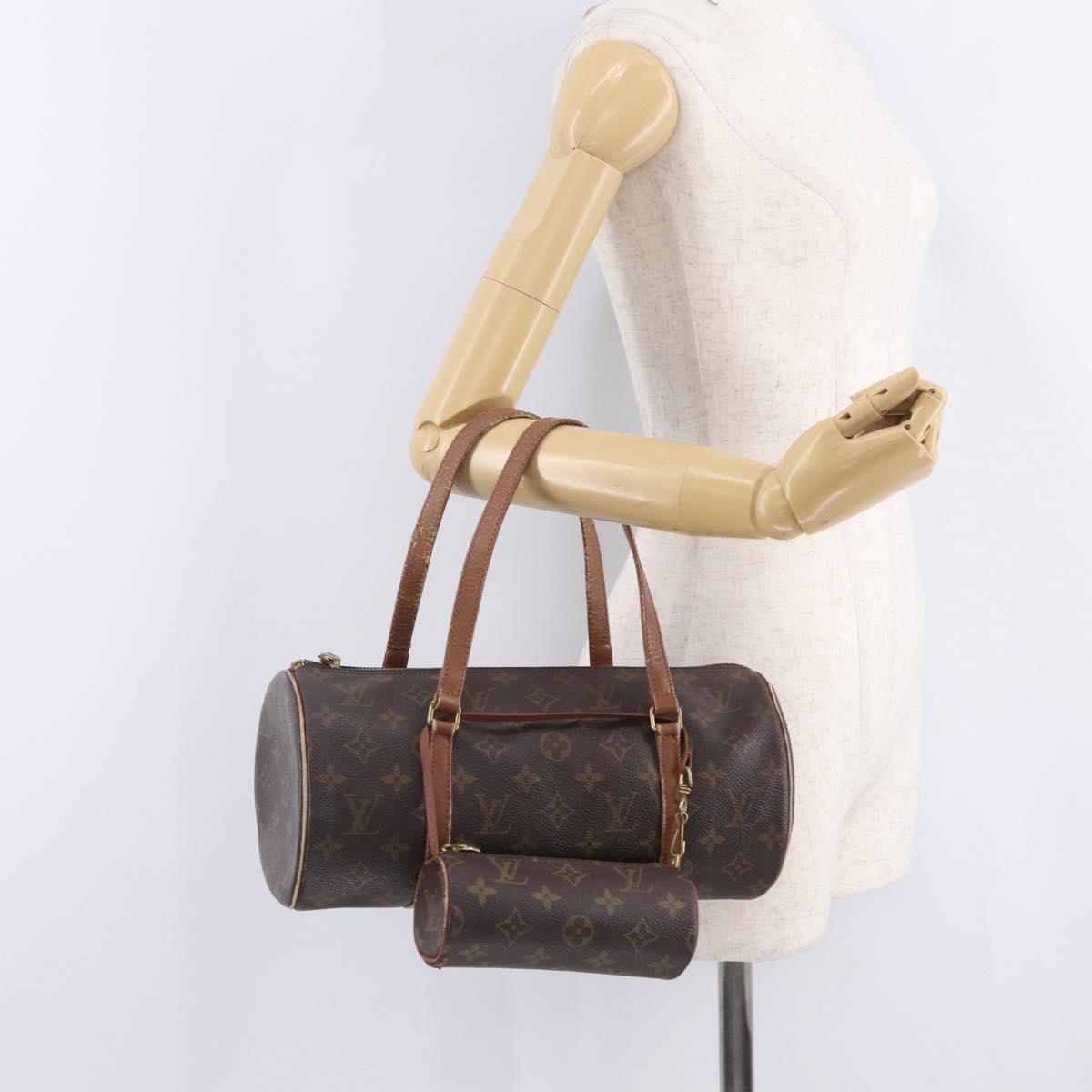 LOUIS VUITTON Monogram Papillon 30 Hand Bag M51365 LV Auth 212957