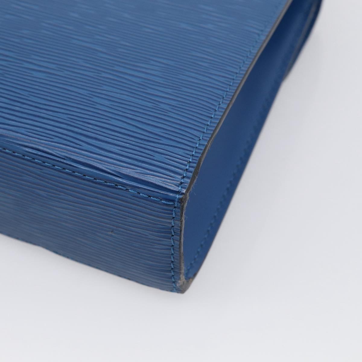 LOUIS VUITTON Epi Malesherbes Hand Bag Blue M52375 LV Auth 212964