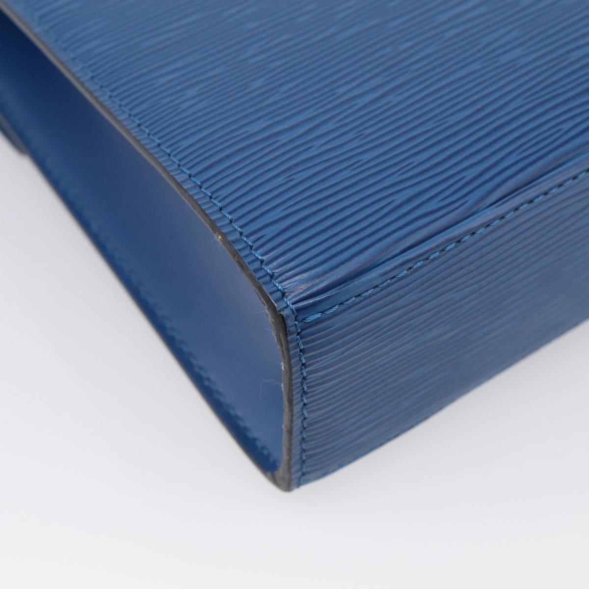 LOUIS VUITTON Epi Malesherbes Hand Bag Blue M52375 LV Auth 212964