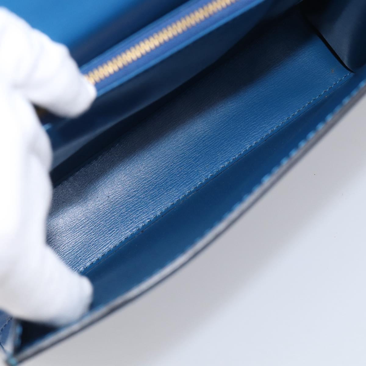 LOUIS VUITTON Epi Malesherbes Hand Bag Blue M52375 LV Auth 212964