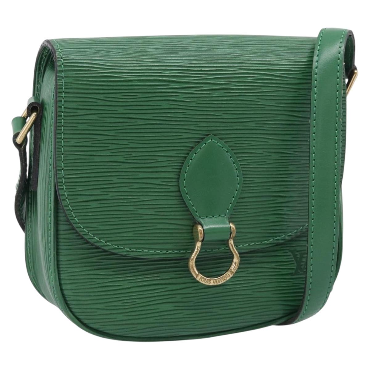 LOUIS VUITTON Epi Saint Cloud PM Shoulder Bag Green M52214 LV Auth 212967A