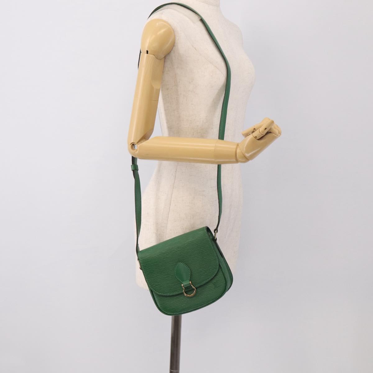 LOUIS VUITTON Epi Saint Cloud PM Shoulder Bag Green M52214 LV Auth 212967A