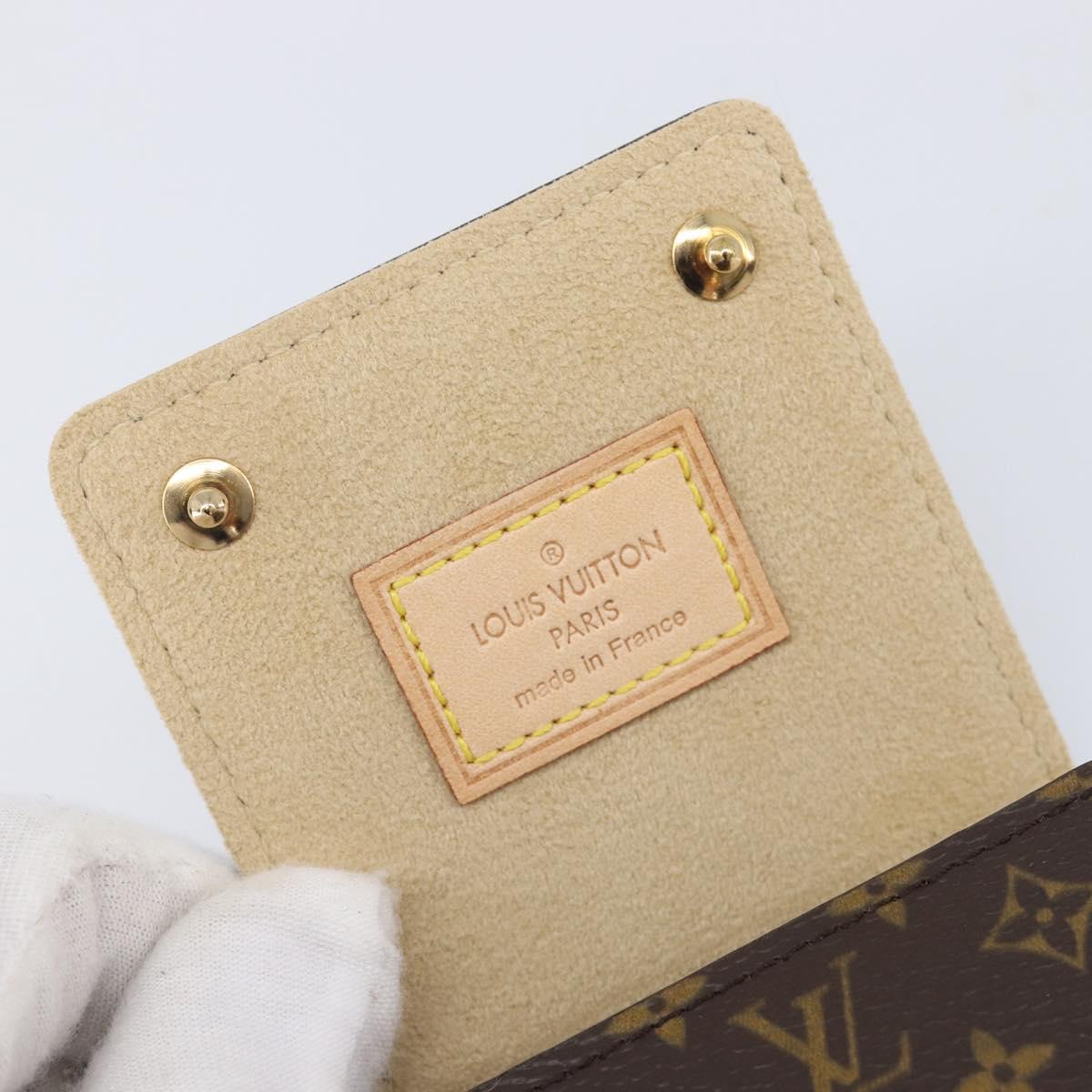 LOUIS VUITTON Monogram Jewelry Case Jewelry Box LV Auth 212979