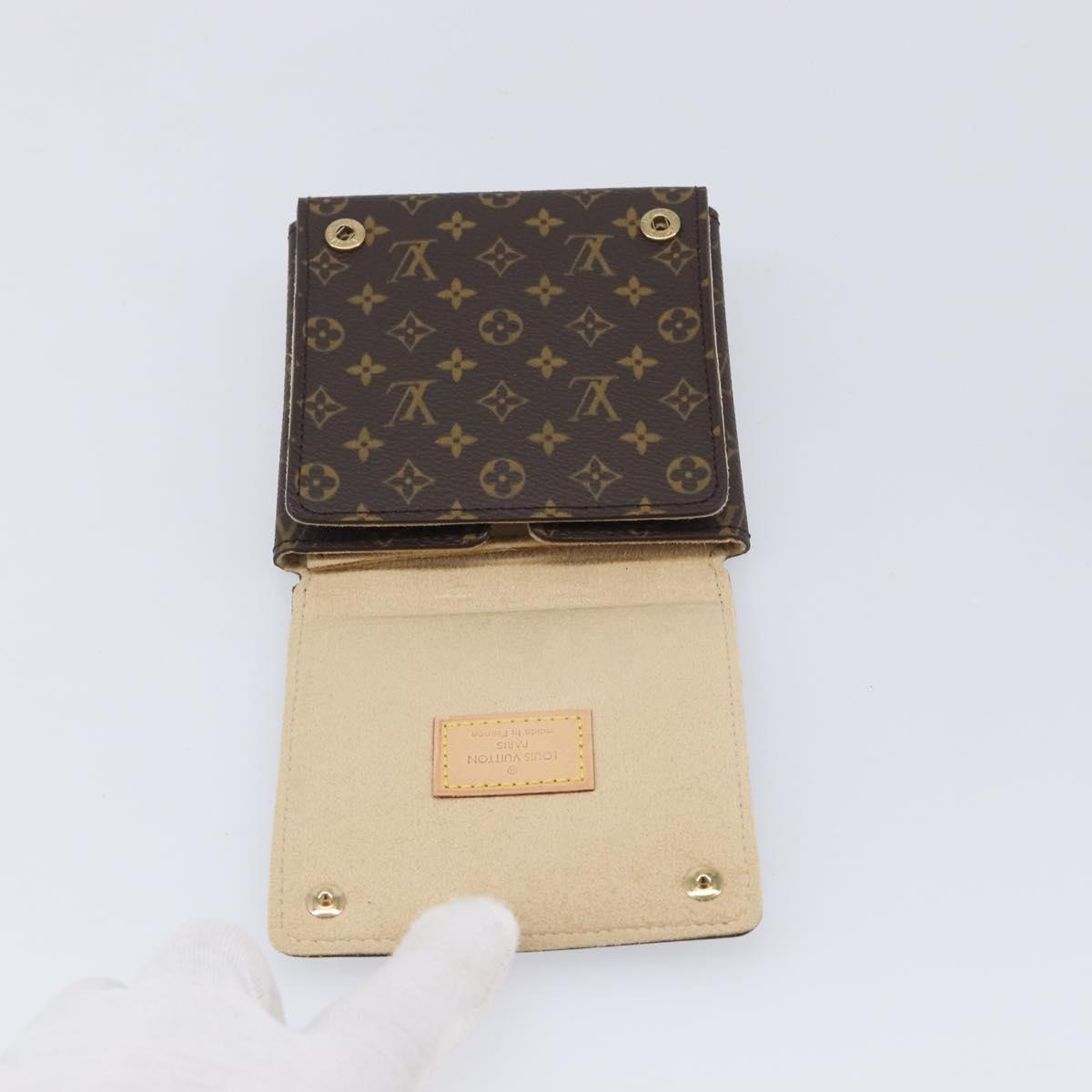 LOUIS VUITTON Monogram Jewelry case Jewelry Box LV Auth 212980
