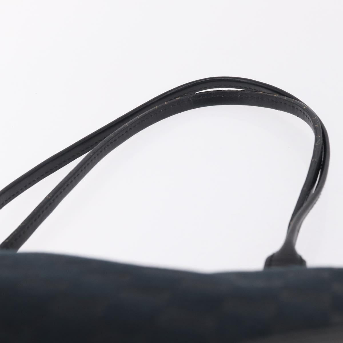 GUCCI GG Canvas Hand Bag Black Gold 169946 Auth 213000