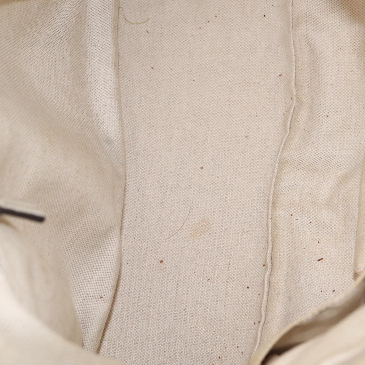 GUCCI GG Canvas Hand Bag Beige Gold 247902 Auth 213008