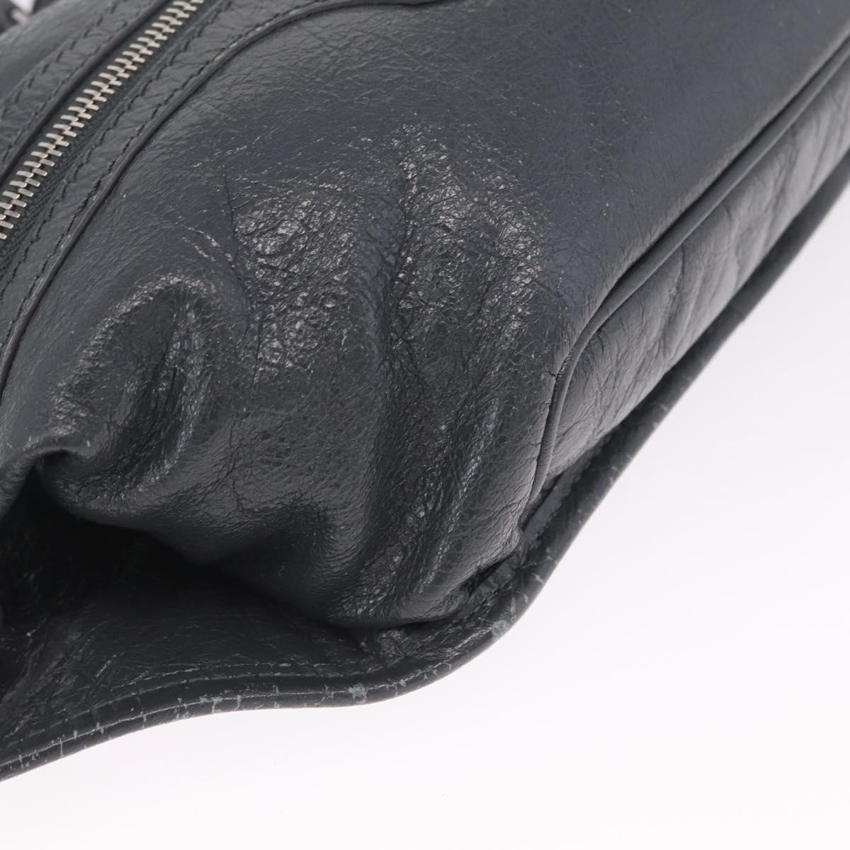 Balenciaga Body Bag Leather Gray 542013 Auth 213012A
