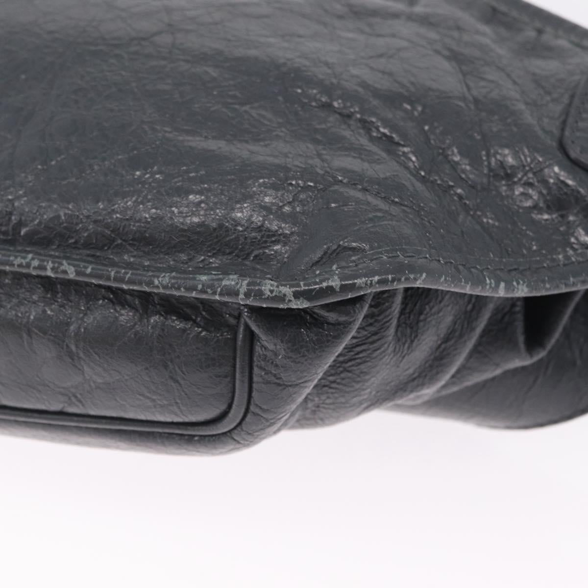 Balenciaga Body Bag Leather Gray 542013 Auth 213012A