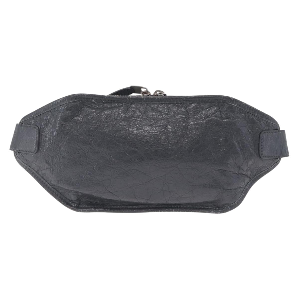 Balenciaga Body Bag Leather Gray 542013 Auth 213012A