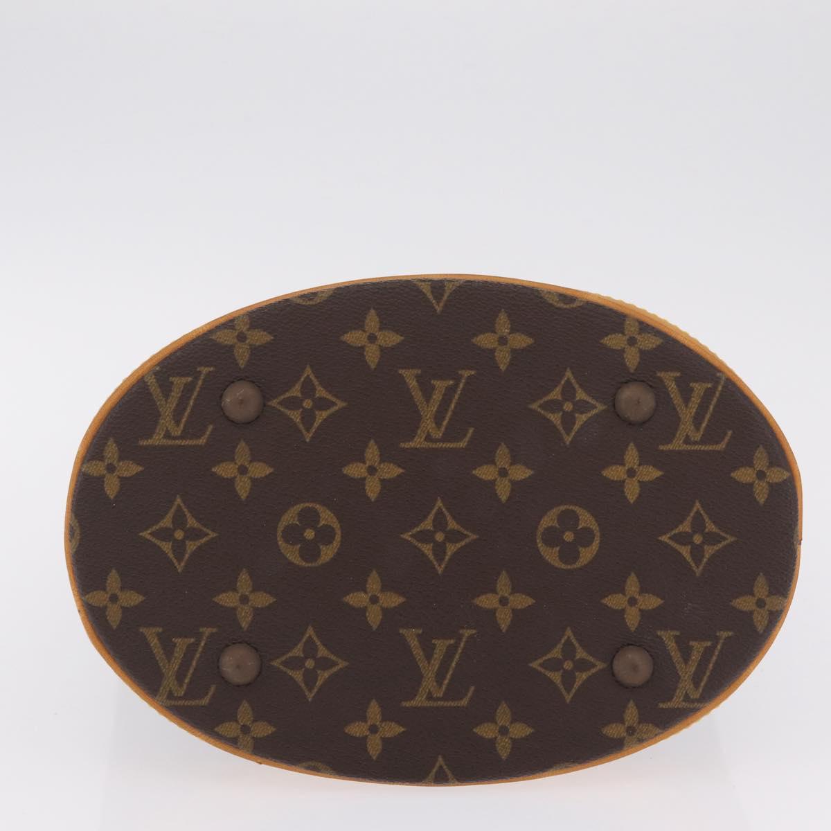 LOUIS VUITTON Monogram Bucket PM Shoulder Bag M42238 LV Auth 213022