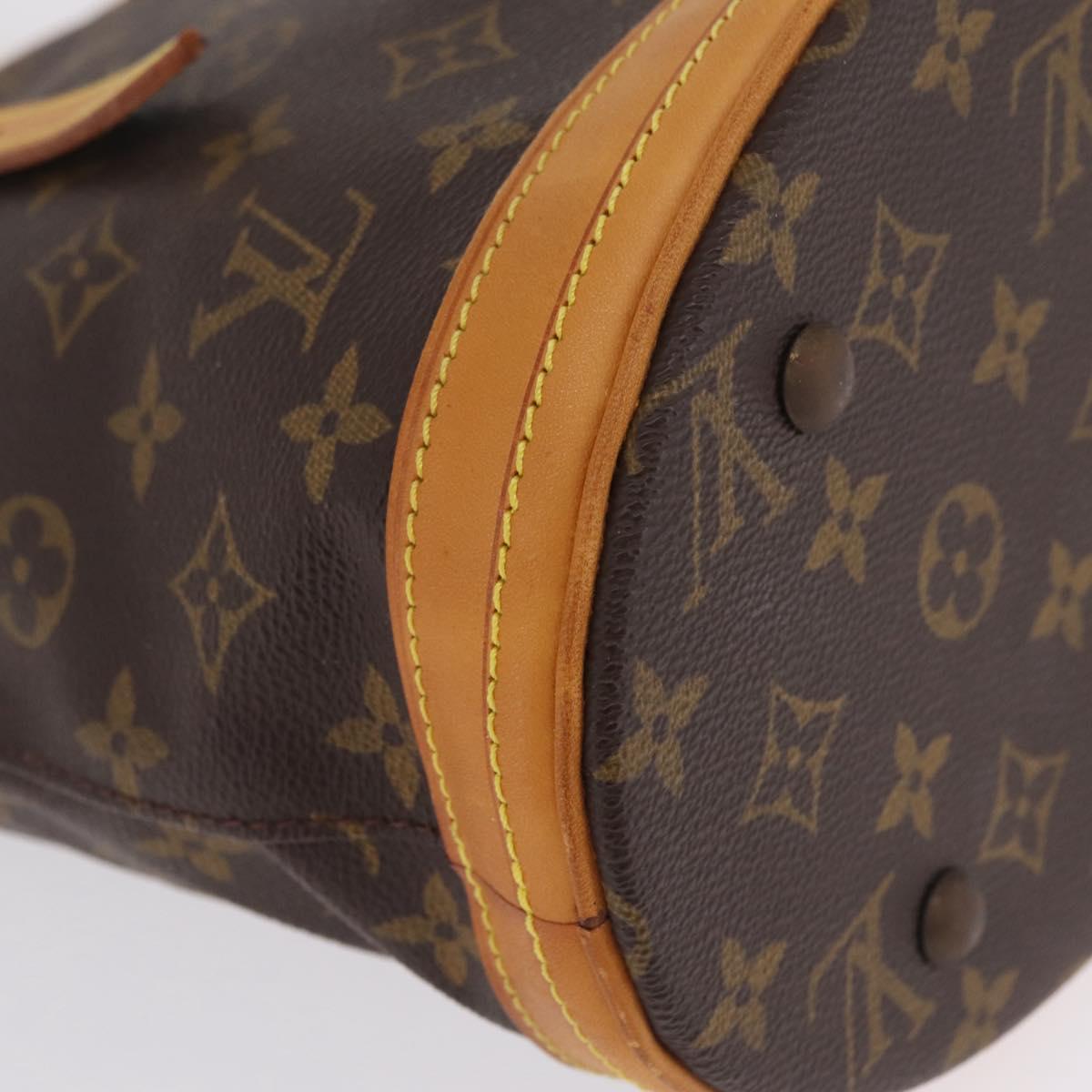 LOUIS VUITTON Monogram Bucket PM Shoulder Bag M42238 LV Auth 213022