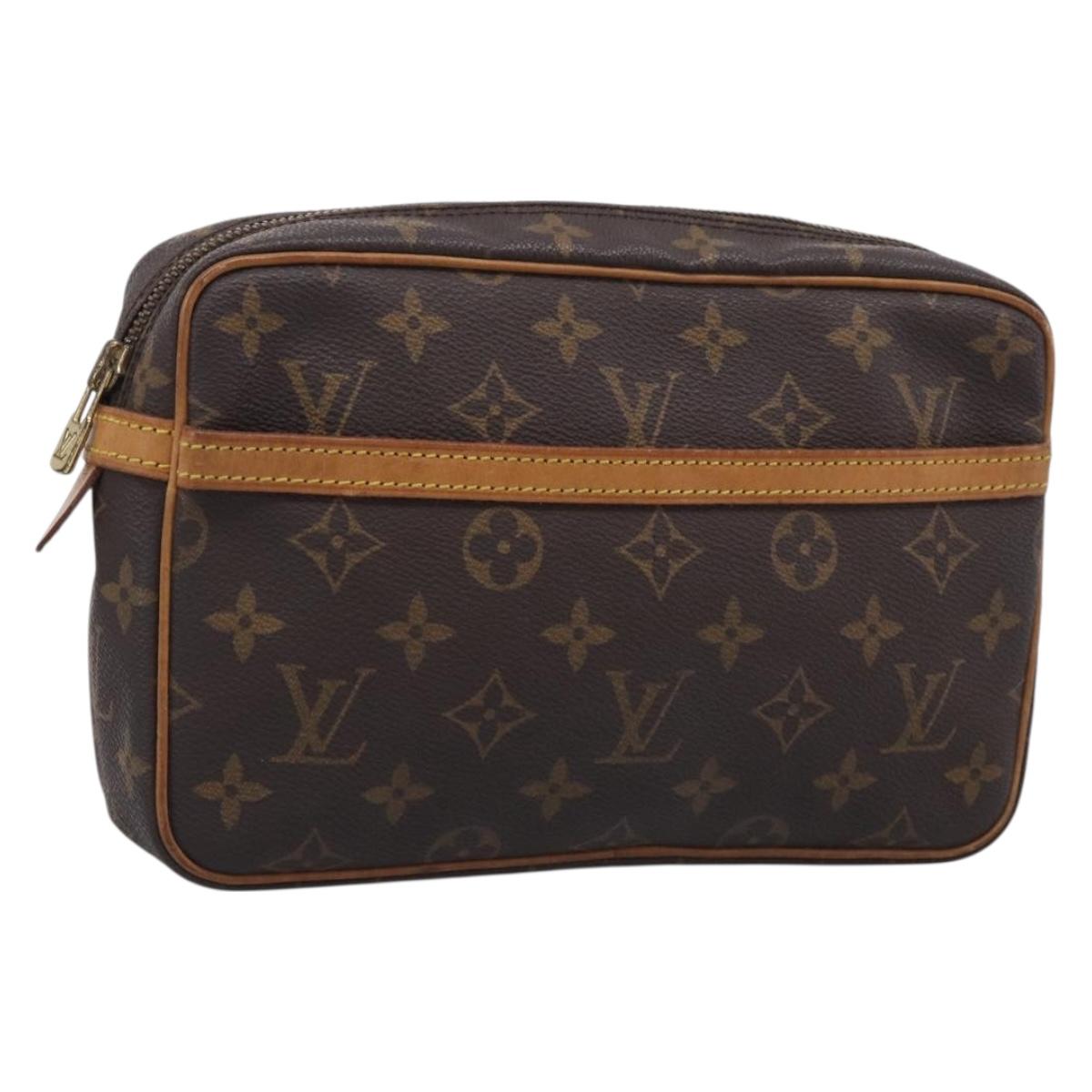 LOUIS VUITTON Monogram Compiegne 23 Clutch Bag M51847 LV Auth 213033A