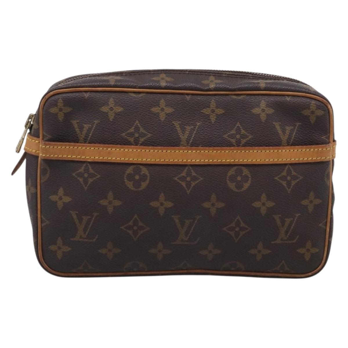 LOUIS VUITTON Monogram Compiegne 23 Clutch Bag M51847 LV Auth 213033A