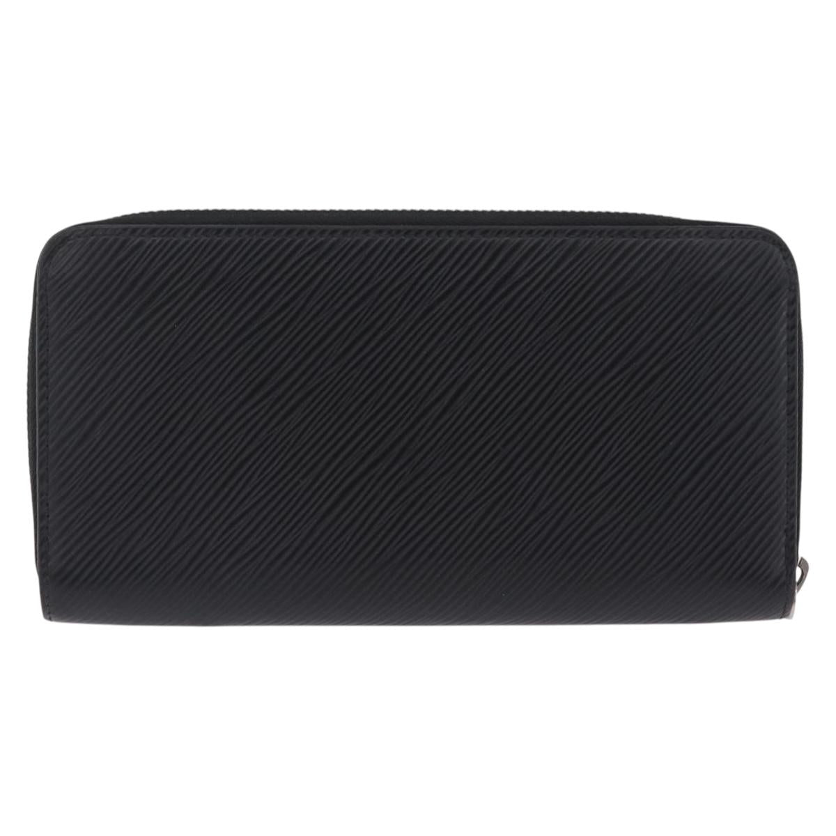 LOUIS VUITTON Epi Zippy Wallet Long Wallet Black M64838 LV Auth 213034A
