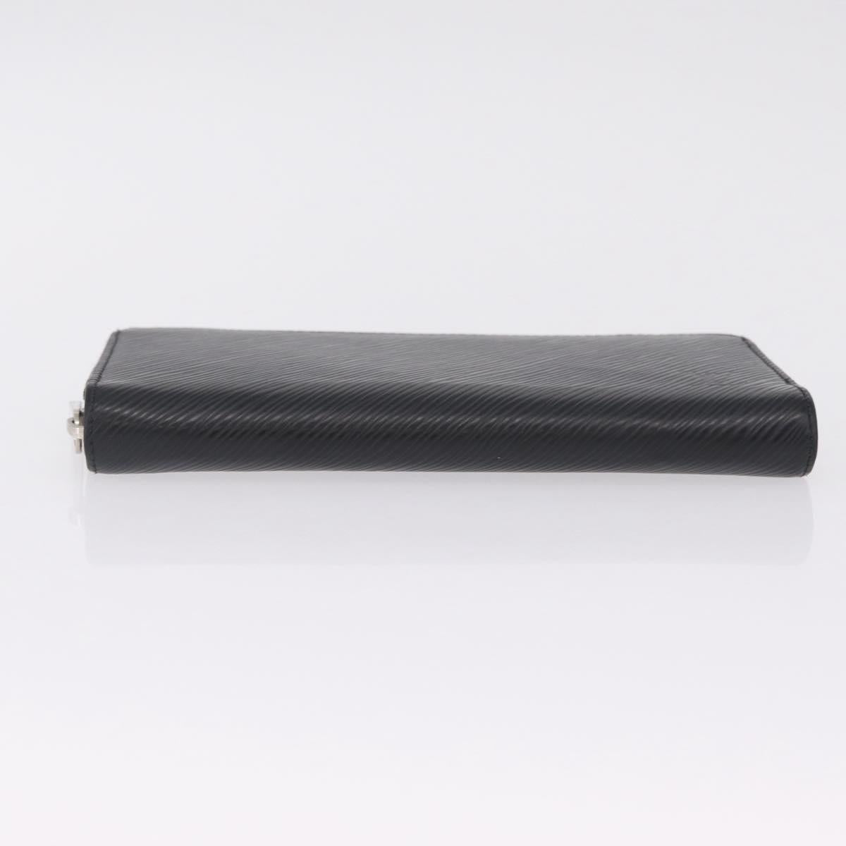 LOUIS VUITTON Epi Zippy Wallet Long Wallet Black M64838 LV Auth 213034A