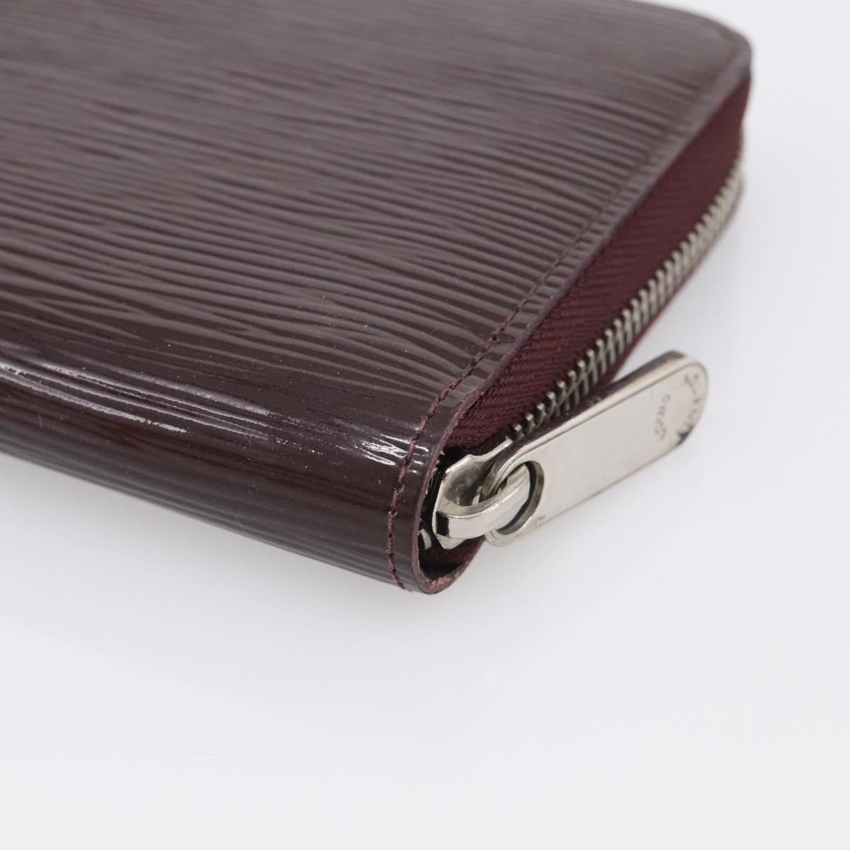 LOUIS VUITTON Epi Electric Zippy Wallet Dark Bordeaux M60314 LV Auth 213035A