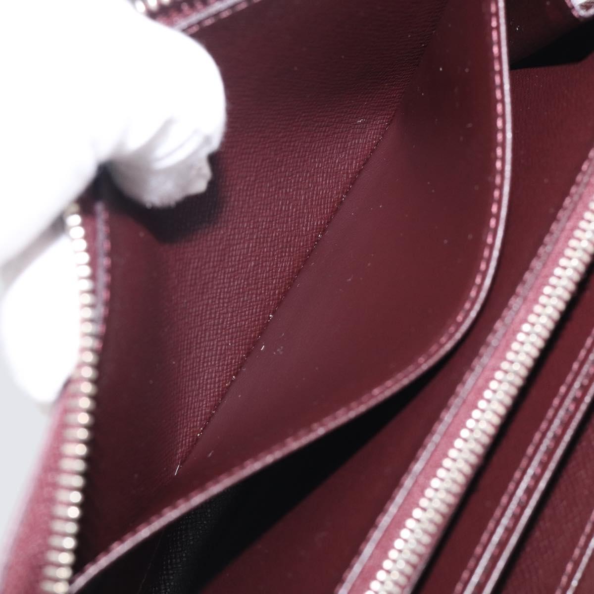 LOUIS VUITTON Epi Electric Zippy Wallet Dark Bordeaux M60314 LV Auth 213035A