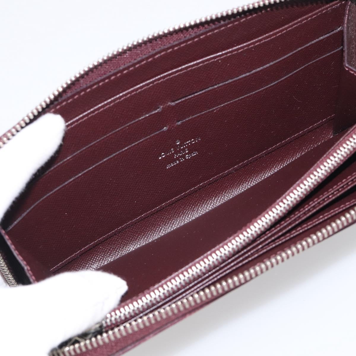 LOUIS VUITTON Epi Electric Zippy Wallet Dark Bordeaux M60314 LV Auth 213035A